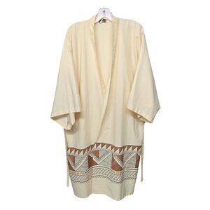 The Regent of Figi Hotel Vintage Kimono Robe One Size Open Front Cotton